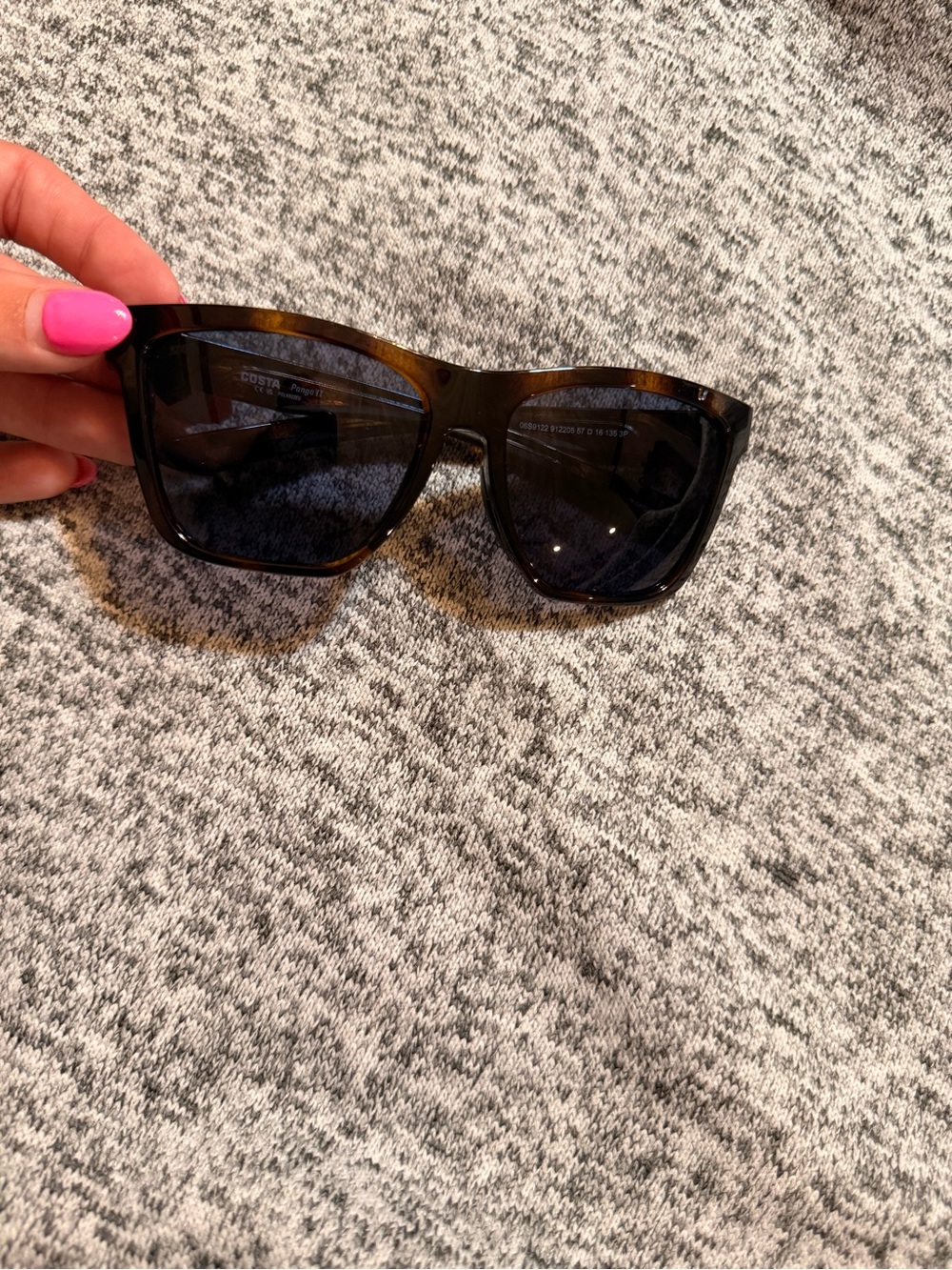 Costa panga 2 Tortoiseshell Square Sunglasses - Brown Lenses